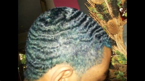 Oceanic 360 Waves Black Guy Blue Hair Dye Youtube