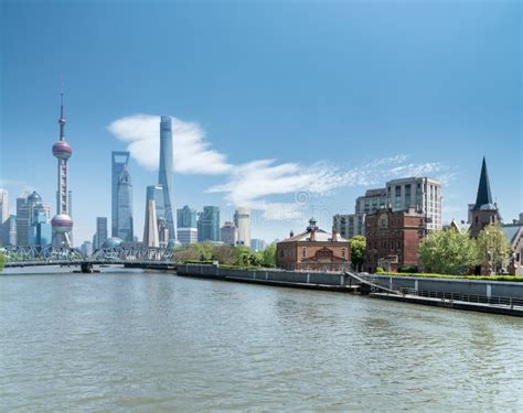 Shanghai Cityscape Of Suzhou River Stock Photo Image Of City Bund