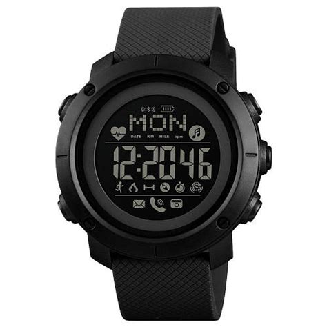 Купити Чорний Чоловічий Електронний Годинник З Компасом Skmei All Black ...