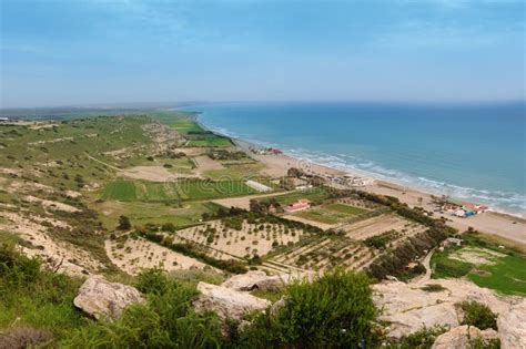 Kourion beach on Cyprus stock photo. Image of landscape - 206109834