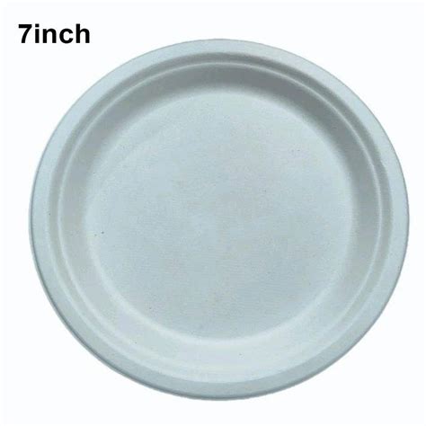 Inch Round Disposable Biodegradable Sugarcane Bagasse Plate At Rs