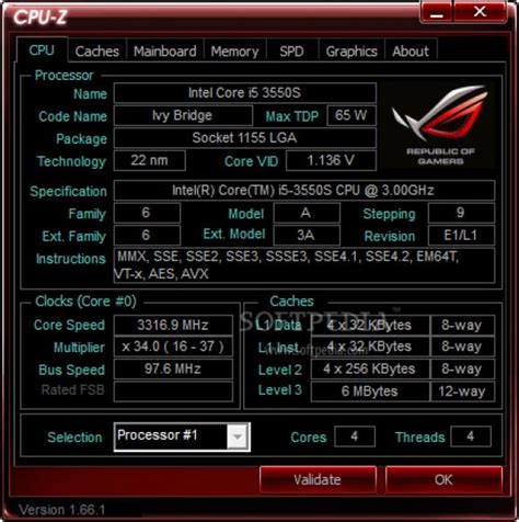 Cpu Z Rog 2 05 1 Download Review Screenshots