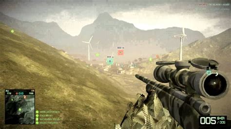 Battlefield Bad Company 2 Epic Hillside Sniping Shot YouTube