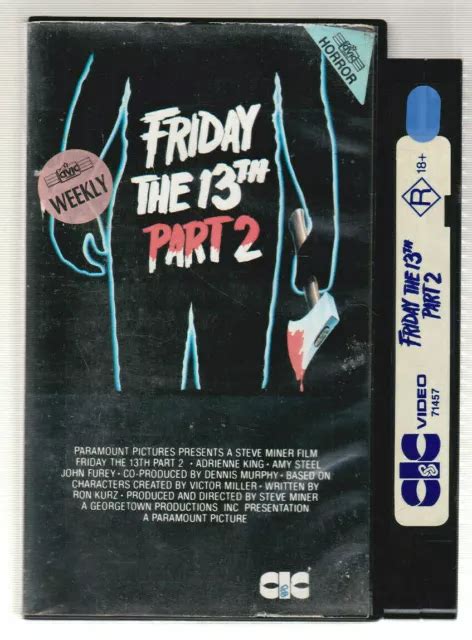 Rare Vhs Video Tape Friday The Th Part Small Box Ex Rental Horror