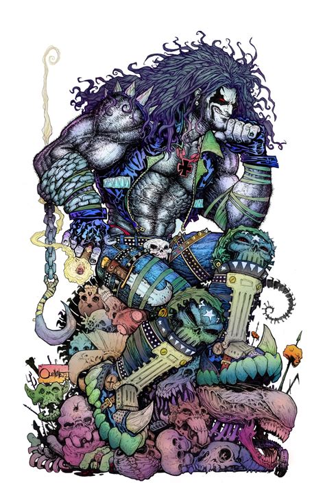 Finished LOBO colors for a recent commission [Fan Art] by me. : r/DCcomics