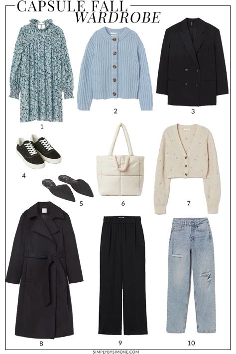 Conscious Affordable H M Fall Capsule Wardrobe 10 Pieces 36 Outfits