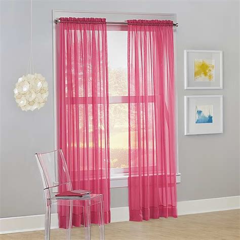 Amazon.com: pink sheer curtains