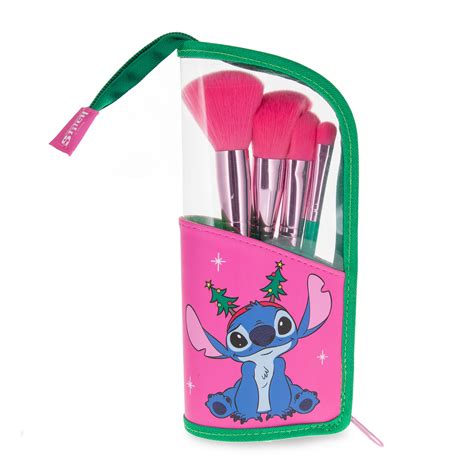 Stitch-mas Makeup Brushes with Cosmetic Bag - Lilo & Stitch | Elbenwald