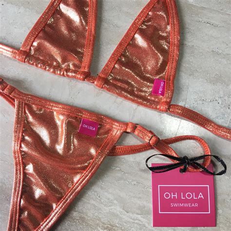 Sassy Oh Micro Bikini Metallized Fabric For A Shimmering Look