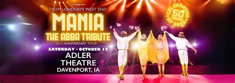 Mania The Abba Tribute Tickets Th October Adler Theatre Adler