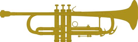 Gold Trumpet Clip Art At Clker Vector Clip Art Online Royalty