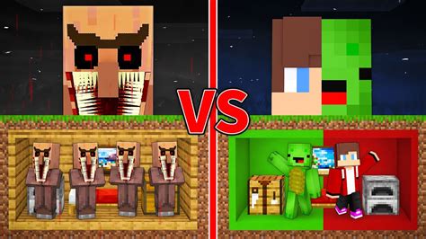 Mikey Jj Base Vs Scary Villagers Base Survival Battle In Minecraft