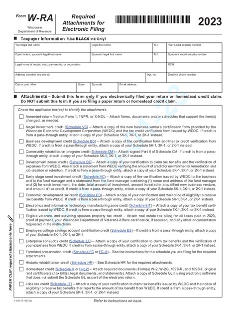 2023 Form Wi Dor W Ra Fill Online Printable Fillable Blank Pdffiller