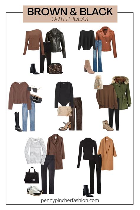 Brown and Black Outfit: 7 Ways to Wear the Combination - Penny Pincher ...