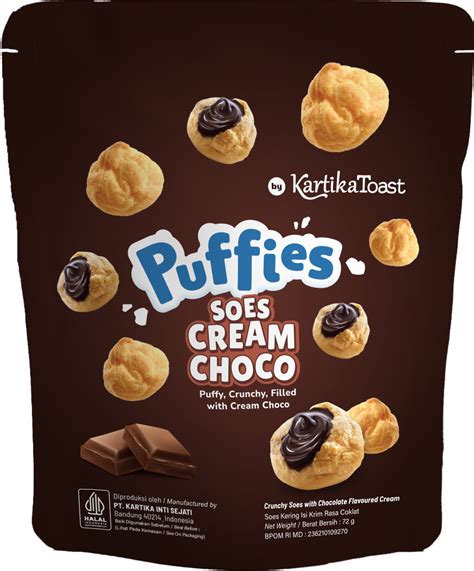 Puffies Cream Chocolate 72gr Inaexport