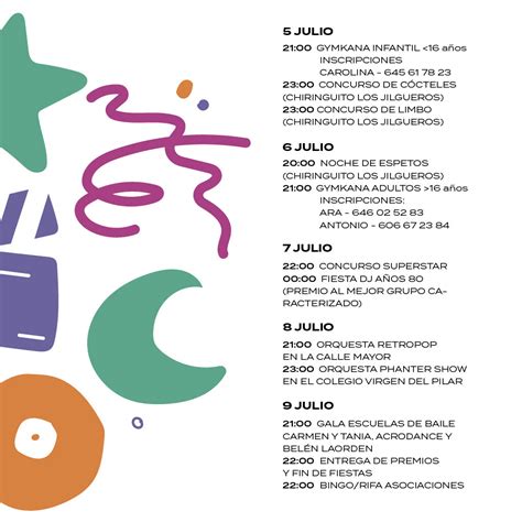 Programación fiestas de la Semana de la Juventud de La Estación de