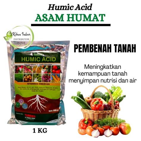 Jual Humic Acid 1kg Asam Humat Pembenah Tanah Terbaik Pupuk Asam