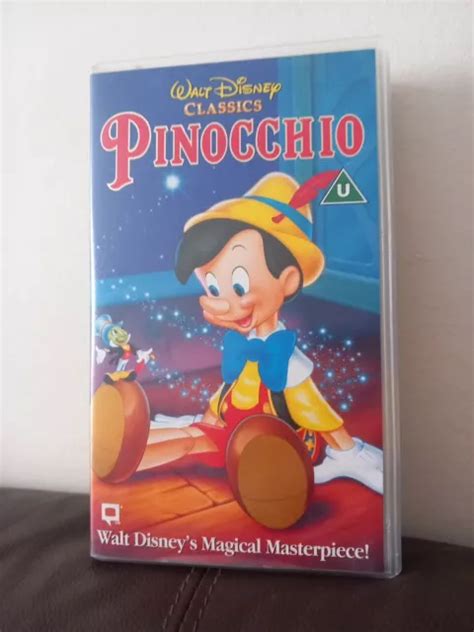 PINOCCHIO WALT DISNEY Classics 90 S VHS Video Cassette Tape 2 95