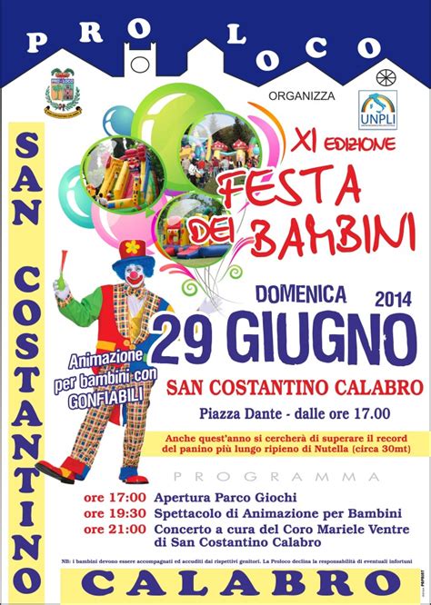 Festa Dei Bambini A San Costantino Calabro