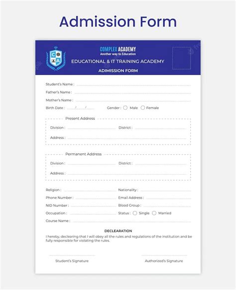 Premium Vector Admission Form Illustration