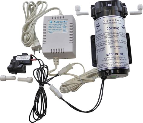 Aquatec 8800 Booster Pump Kit For Up To 200 Gpd Ro Reverse Osmosis Water Filtration System For