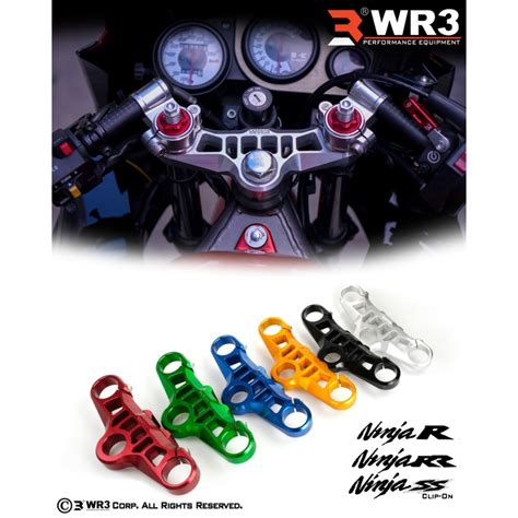 Jual Segitiga Stang Triple Clamp Wr Kawasaki Ninja Rr Black Silver