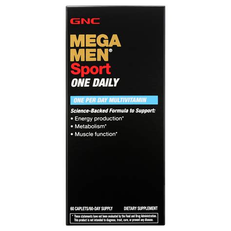GNC Mega Men One Daily Multivitamin, 60 Tablets, Complete Multivitamin ...