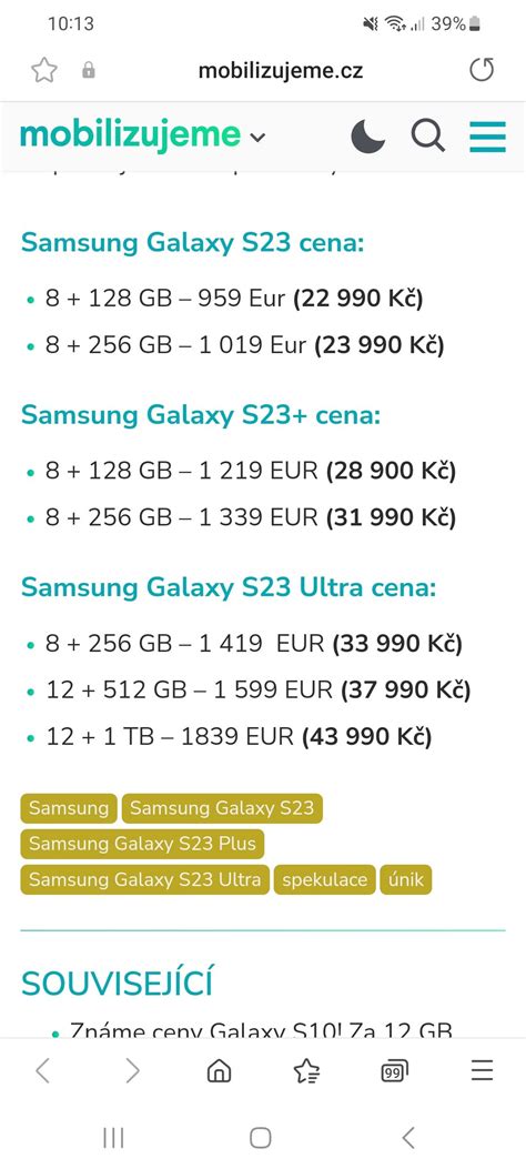S23 CENY - Samsung Community