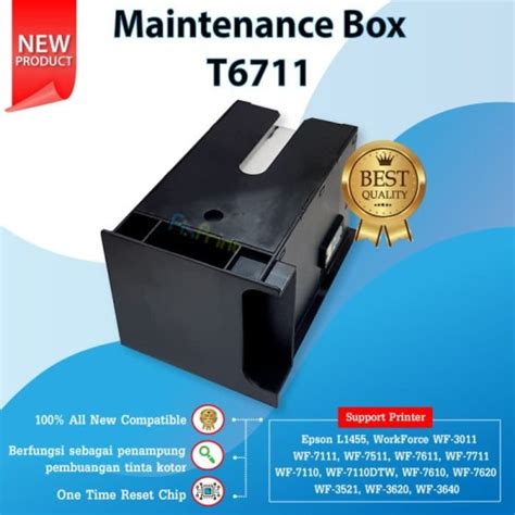 Jual Maintenance Box T6711 Auto Reset Chip Busa Printer L1455 WF7611