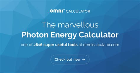 Photon Energy Calculator