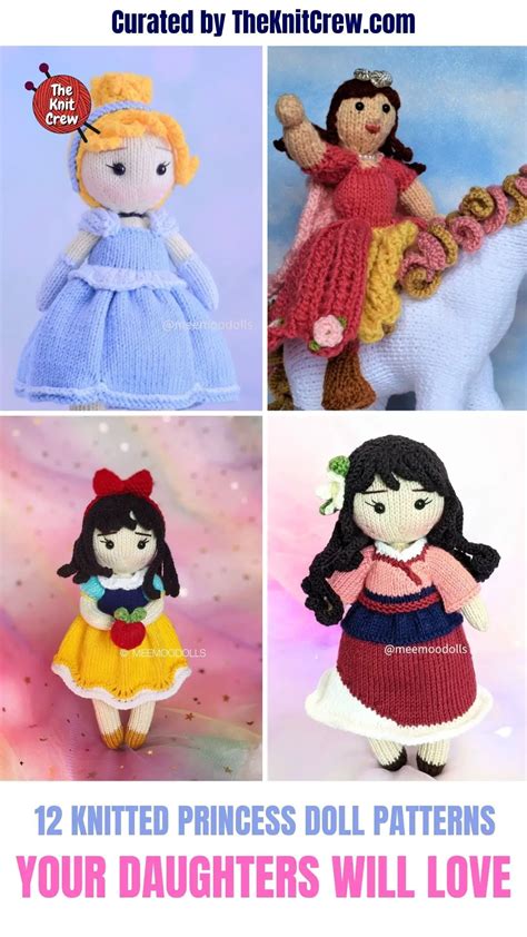 Knitted Princess Doll Patterns Your Daughters Will Love The Knit Crew