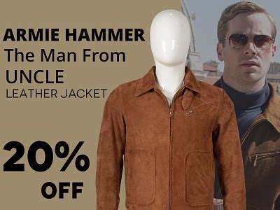 Armie Hammer The Man From Uncle Illya Kuryakin Suede Jacket by USA ...