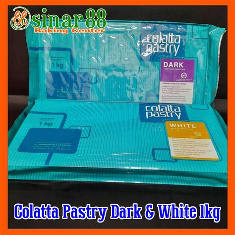 Jual Colatta Pastry Blue 1kg White Compound Dark Compound Shopee