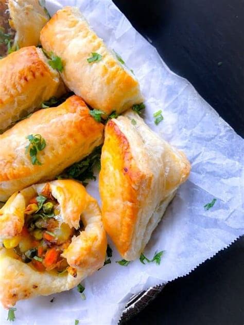 Quick Vegetable Puff Recipe (Indian Curry Puff) #currypuff