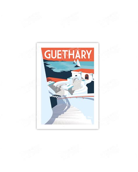 Affiche Vintage Guethary La Passerelle Marcel Travel Posters Taille