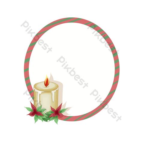 Christmas Candle Border Illustration PNG Images | PSD Free Download ...