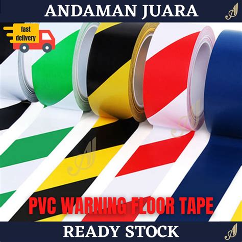 AJ Floor Tape 48mm X 33m Floor Safety Caution Warning Tape PVC Floor