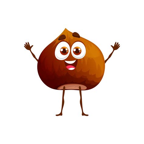 Cartoon hazelnut keto diet food funny character 36167601 Vector Art at ...