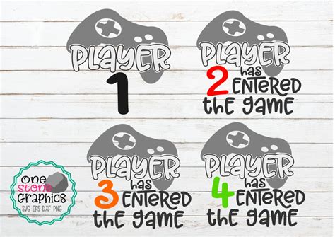 Player Has Entered The Game Bundle Svgplayer Svgplayer Etsy