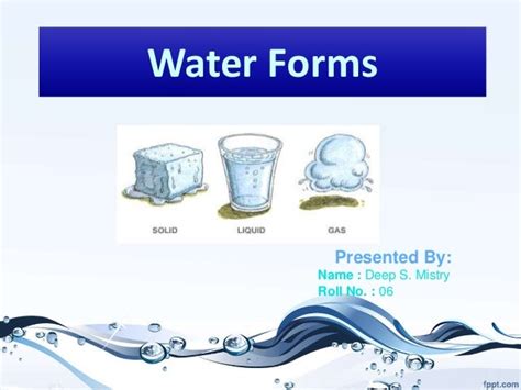 Forms of water