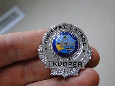 Florida Highway Patrol State Trooper HAT Badge Blackinton OBSOLETE ...