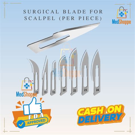 Surgical Blade For Scalpel Per Piece Shopee Philippines