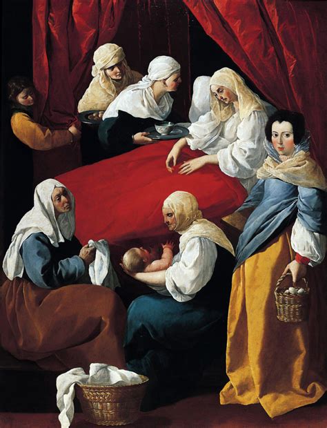 Francisco De Zurbaran The Nativity Of The Virgin 1627 109141 Cm