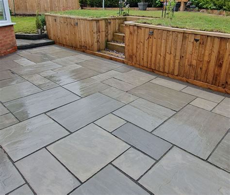 Kandla Grey Sandstone - Patio Slabs - Paving Stones - Nustone Garden ...