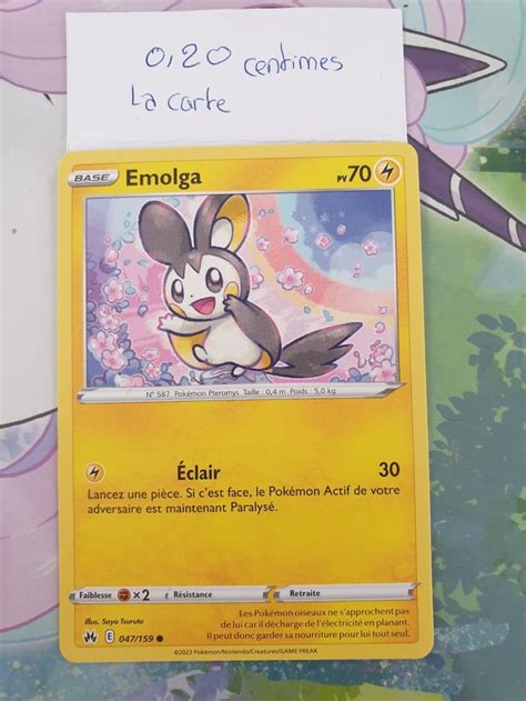 Carte Pokemon Emolga Zenith Supr Me Pokemon Beebs