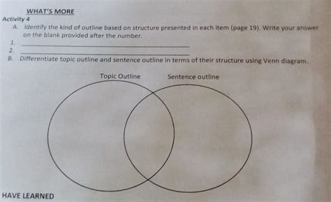 Differentiate The Topic Outline And Sentence Outline In Terms Of Their