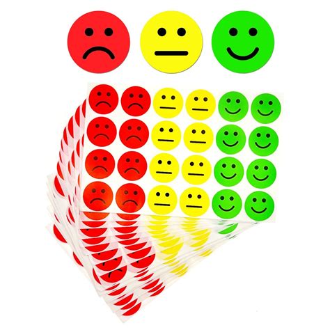 Buy Jzk Pcs Round Red Yellow Green Traffic Light Smiley Face