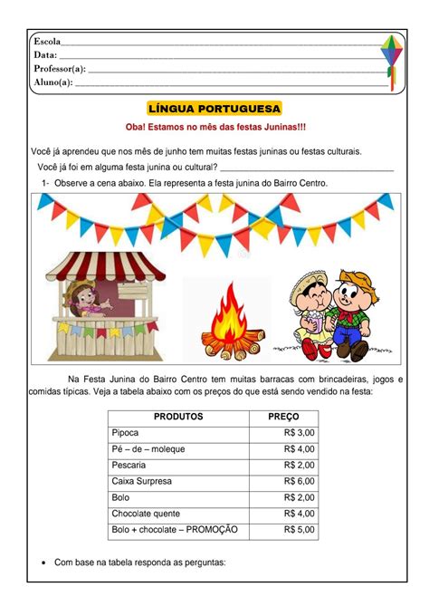 Sequencia Didatica Festa Junina - 👍Sequência didática: festa junina Sequência didática com temática ...