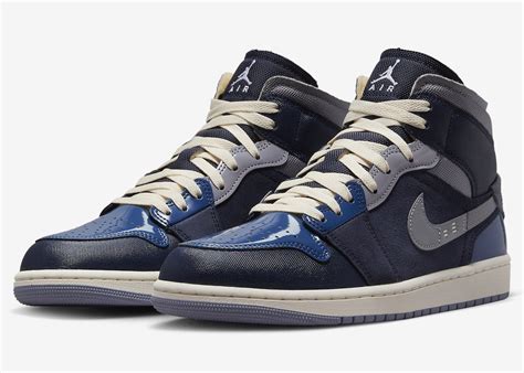 Air Jordan 1 Mid Craft Obsidian Release Details · Justfreshkicks