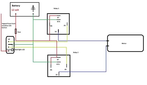 Power Window Relay Wiring Diagram